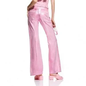 ZARA×Barbie フルレングスメタリックデニムパンツ m_64c553135d686bca33d5fb08.jpeg
